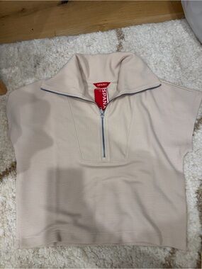 SPANX AirEssentials® French Rib Short Sleeve Half Zip
